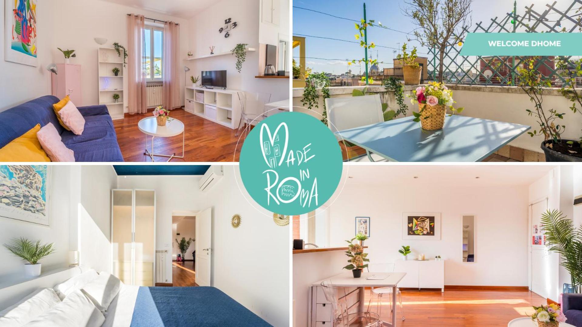 Welcome Dhome - Cozy Penthouse With St. Peter View ローマ エクステリア 写真